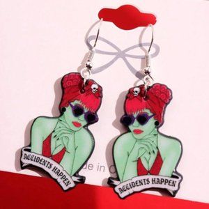 🧿 3 for $33 🧿 Beetlejuice Miss Argentina "Accidents Happen" Earrings